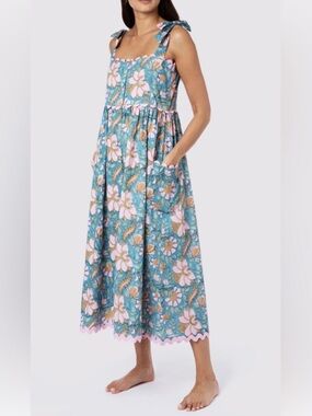 Juliet Dunn Tie Shoulder Ric Rac Dress Size 1 (U.S. Size 4/6)